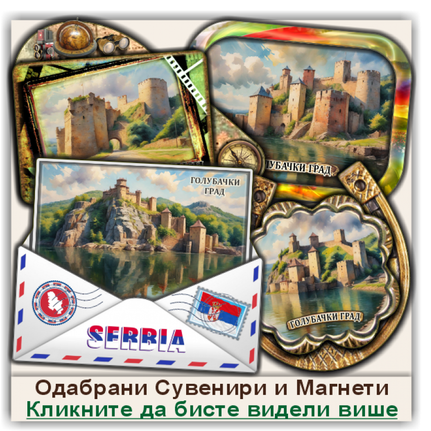 Голубачки град / Golubac Fortress Сувенири и Магнети