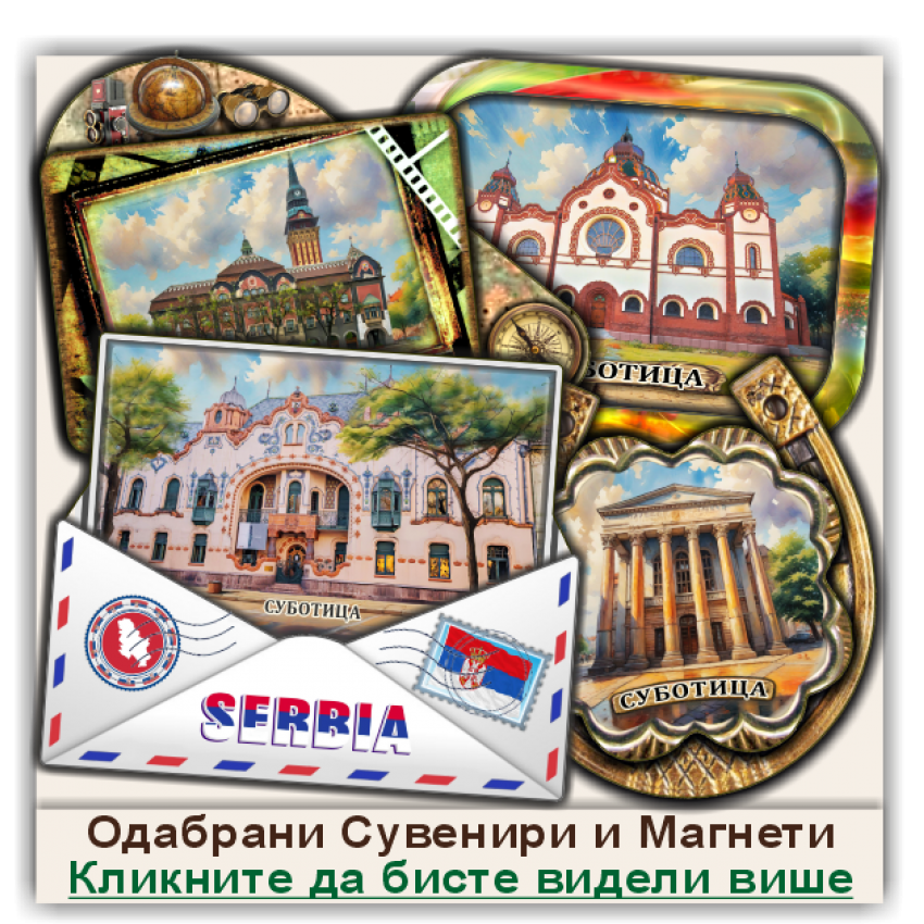 Суботица / Subotica Сувенири и Магнети